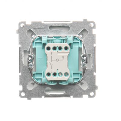 Simon Basic Łącznik pojedynczy jednobiegunowy z sygnalizacją załączenia szybkozłączka biały BMW1ZL.01/11 KONTAKT (BMW1ZL.01/11)