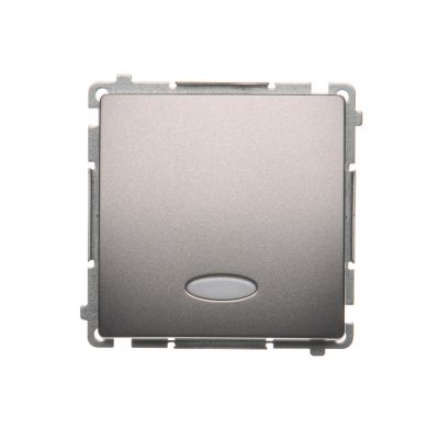 Simon Basic Łącznik pojedynczy jednobiegunowy z sygnalizacją załączenia szybkozłączka stal inox BMW1ZL.01/21 KONTAKT (BMW1ZL.01/21)