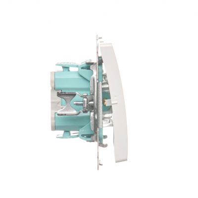 Simon Basic Łącznik świecznikowy 10A 250V szybkozłączka biały BMW5.01/11 KONTAKT (BMW5.01/11)