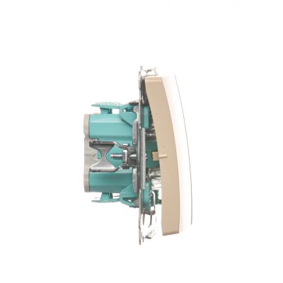 Simon Basic Łącznik świecznikowy 10A 250V szybkozłączka beż BMW5.01/12 KONTAKT (BMW5.01/12)