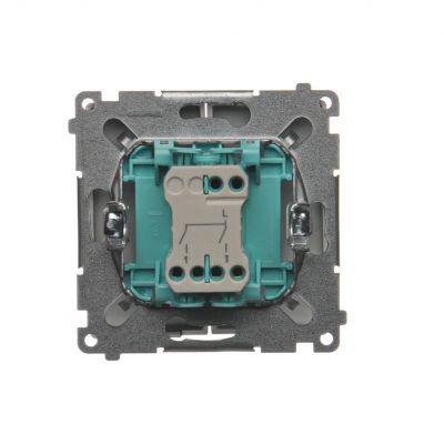Simon Basic Łącznik świecznikowy 10A 250V szybkozłączka stal inox BMW5.01/21 KONTAKT (BMW5.01/21)