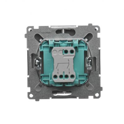 Simon Basic Łącznik świecznikowy 10A 250V szybkozłączka satynowy BMW5.01/29 KONTAKT (BMW5.01/29)