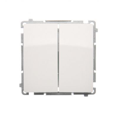 Simon Basic Łącznik świecznikowy z podświetleniem LED 10A 250V szybkozłączka biały BMW5L.01/11 KONTAKT (BMW5L.01/11)