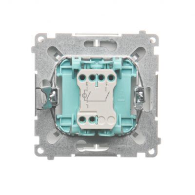 Simon Basic Łącznik świecznikowy z podświetleniem LED 10A 250V szybkozłączka biały BMW5L.01/11 KONTAKT (BMW5L.01/11)
