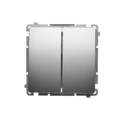 Simon Basic Łącznik świecznikowy z podświetleniem LED 10A 250V szybkozłączka satynowy BMW5L.01/29 KONTAKT (BMW5L.01/29)