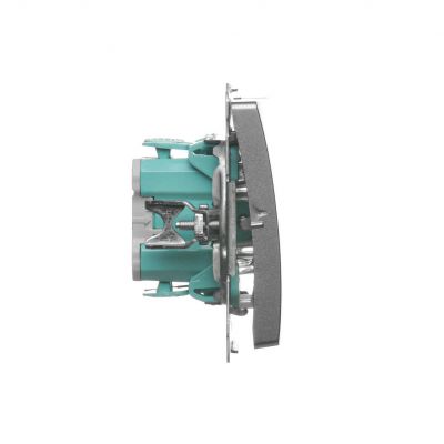 Simon Basic Łącznik świecznikowy z podświetleniem LED 10A 250V szybkozłączka satynowy BMW5L.01/29 KONTAKT (BMW5L.01/29)