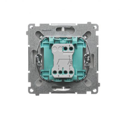 Simon Basic Łącznik świecznikowy z podświetleniem LED 10A 250V szybkozłączka satynowy BMW5L.01/29 KONTAKT (BMW5L.01/29)