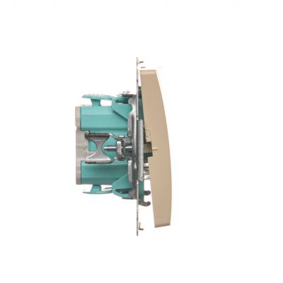 Simon Basic Łącznik schodowy 10A 250V szybkozłączka beż BMW6.01/12 KONTAKT (BMW6.01/12)