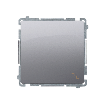 Simon Basic Łącznik schodowy 10A 250V szybkozłączka stal inox BMW6.01/21 KONTAKT (BMW6.01/21)