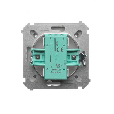Simon Basic Łącznik schodowy 16A 250V zaciski śrubowe satynowy BMW6A.01/29 KONTAKT (BMW6A.01/29)