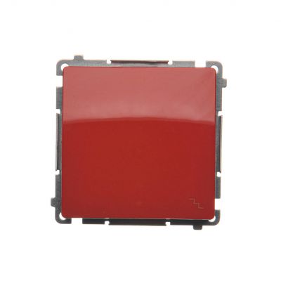 Simon Basic Łącznik schodowy 10A 250V szybkozłączka czerwony BMW6.01/22 KONTAKT (BMW6.01/22)