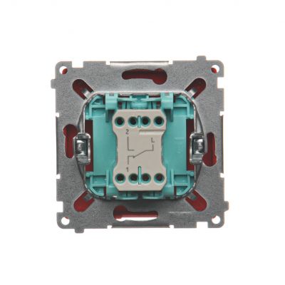 Simon Basic Łącznik schodowy 10A 250V szybkozłączka czerwony BMW6.01/22 KONTAKT (BMW6.01/22)