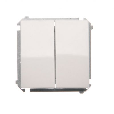 Simon Basic Łącznik schodowy podwójny 10A 250V zaciski śrubowe biały BMW6/2.01/11 KONTAKT (BMW6/2.01/11)