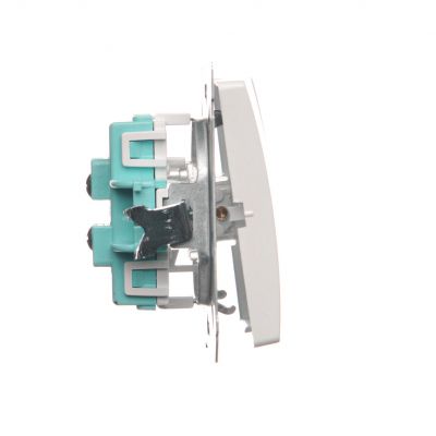 Simon Basic Łącznik schodowy podwójny 10A 250V zaciski śrubowe biały BMW6/2.01/11 KONTAKT (BMW6/2.01/11)