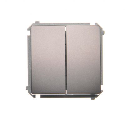 Simon Basic Łącznik schodowy podwójny 10A 250V zaciski śrubowe stal inox BMW6/2.01/21 KONTAKT (BMW6/2.01/21)