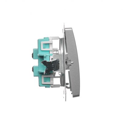 Simon Basic Łącznik schodowy podwójny 10A 250V zaciski śrubowe satynowy BMW6/2.01/29 KONTAKT (BMW6/2.01/29)