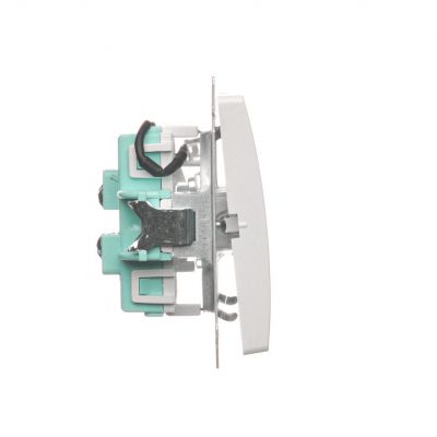 Simon Basic Łącznik schodowy podwójny z podświetleniem LED 10A 250V zaciski śrubowe biały BMW6/2L.01/11 KONTAKT (BMW6/2L.01/11)