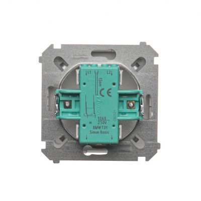 Simon Basic Łącznik krzyżowy 10A 250V zaciski śrubowe stal inox BMW7.01/21 KONTAKT (BMW7.01/21)