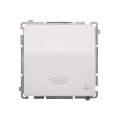 Simon Basic Łącznik krzyżowy z podświetleniem LED 10A 250V szybkozłączka biały BMW7L.01/11 KONTAKT (BMW7L.01/11)