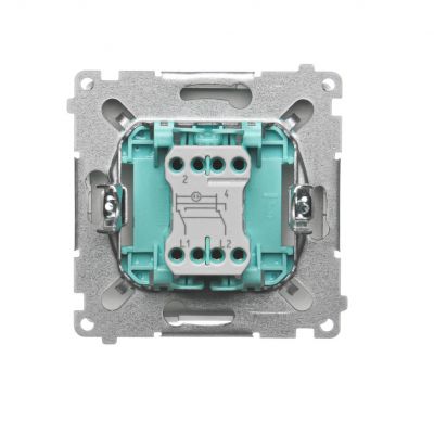 Simon Basic Łącznik krzyżowy z podświetleniem LED 10A 250V szybkozłączka satynowy BMW7L.01/29 KONTAKT (BMW7L.01/29)