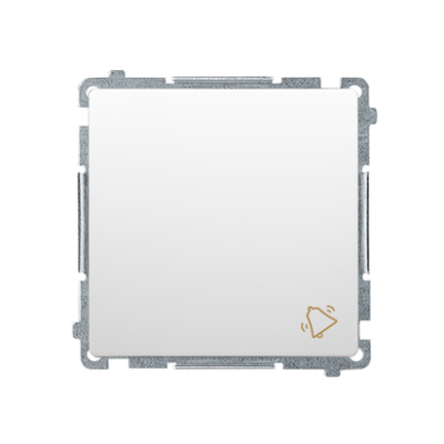 Simon Basic Przycisk dzwonek 10A 250V szybkozłączka biały BMD1.01/11 KONTAKT (BMD1.01/11)