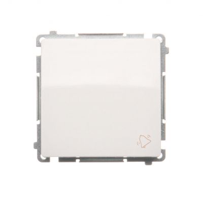 Simon Basic Przycisk dzwonek 10A 250V szybkozłączka biały BMD1.01/11 KONTAKT (BMD1.01/11)