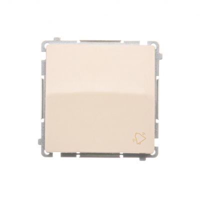 Simon Basic Przycisk dzwonek 10A 250V szybkozłączka beż BMD1.01/12 KONTAKT (BMD1.01/12)