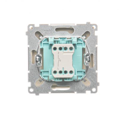 Simon Basic Przycisk dzwonek 10A 250V szybkozłączka beż BMD1.01/12 KONTAKT (BMD1.01/12)