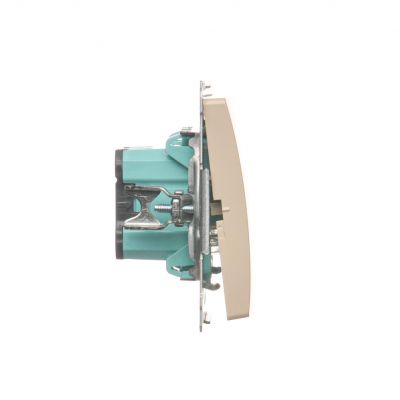 Simon Basic Przycisk dzwonek 16A 250V zaciski śrubowe beż BMD1A.01/12 KONTAKT (BMD1A.01/12)