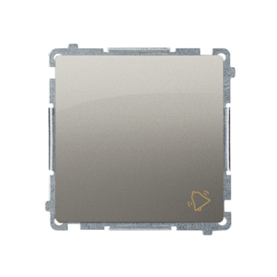 Simon Basic Przycisk dzwonek 16A 250V zaciski śrubowe satynowy BMD1A.01/29 KONTAKT (BMD1A.01/29)