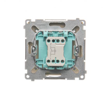 Simon Basic Przycisk dzwonek z podświetleniem LED 10A 250V szybkozłączka beż BMD1L.01/12 KONTAKT (BMD1L.01/12)