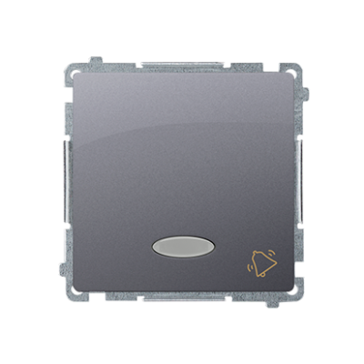 Simon Basic Przycisk dzwonek z podświetleniem LED 10A 250V szybkozłączka stal inox BMD1L.01/21 KONTAKT (BMD1L.01/21)