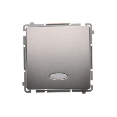 Simon Basic Przycisk dzwonek z podświetleniem LED 10A 250V szybkozłączka stal inox BMD1L.01/21 KONTAKT (BMD1L.01/21)