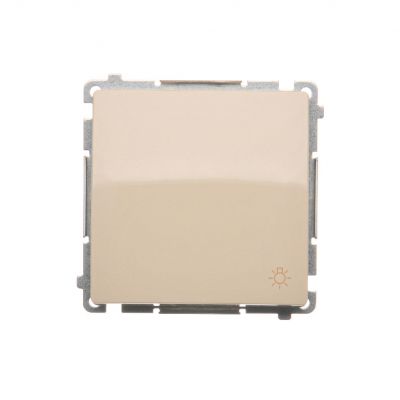 Simon Basic Przycisk światło 10A 250V szybkozłączka beż BMS1.01/12 KONTAKT (BMS1.01/12)