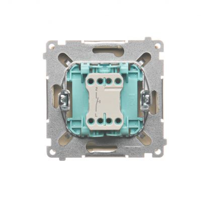 Simon Basic Przycisk światło 10A 250V szybkozłączka beż BMS1.01/12 KONTAKT (BMS1.01/12)