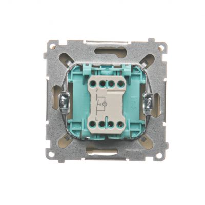 Simon Basic Przycisk światło z podświetleniem LED 10A 250V szybkozłączka beż BMS1L.01/12 KONTAKT (BMS1L.01/12)