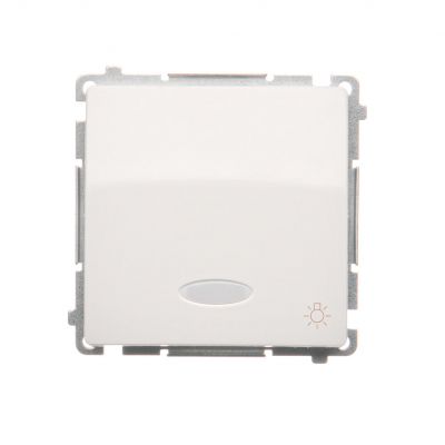 Simon Basic Przycisk światło z podświetleniem LED na 24V 10A 24V szybkozłączka biały BMS1L24V.01/11 KONTAKT (BMS1L24V.01/11)