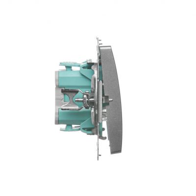 Simon Basic Przycisk pojedynczy zwierny bez piktogramu 10A 250V szybkozłączka satynowy BMP1.01/29 KONTAKT (BMP1.01/29)