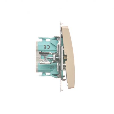 Simon Basic Przycisk pojedynczy rozwierny bez piktogramu 10A 250V zaciski śrubowe beż BMPR1.01/12 KONTAKT (BMPR1.01/12)