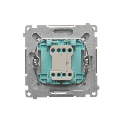 Simon Basic Przycisk pojedynczy rozwierny bez piktogramu 10A 250V zaciski śrubowe stal inox BMPR1.01/21 KONTAKT (BMPR1.01/21)