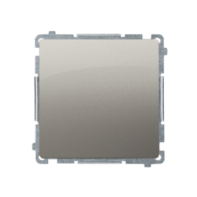 Simon Basic Przycisk pojedynczy rozwierny bez piktogramu 10A 250V zaciski śrubowe satynowy BMPR1.01/29 KONTAKT (BMPR1.01/29)