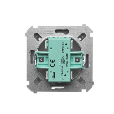 Simon Basic Przycisk pojedynczy rozwierny bez piktogramu 10A 250V zaciski śrubowe satynowy BMPR1.01/29 KONTAKT (BMPR1.01/29)