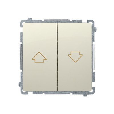 Simon Basic Przycisk roletowy 10A 250V zaciski śrubowe beż BMZ1.01/12 KONTAKT (BMZ1.01/12)