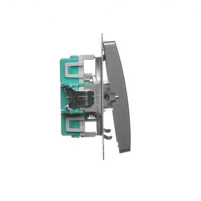 Simon Basic Przycisk roletowy 10A 250V zaciski śrubowe satynowy BMZ1.01/29 KONTAKT (BMZ1.01/29)