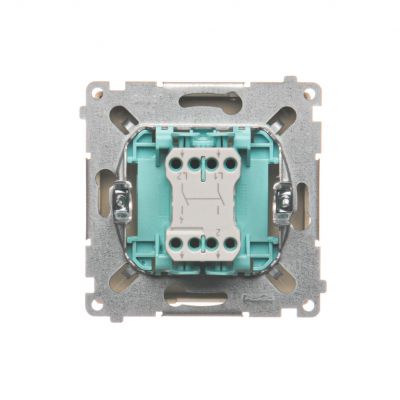 Simon Basic Łącznik dwubiegunowy 10A 250V szybkozłączka beż BMW2.01/12 KONTAKT (BMW2.01/12)