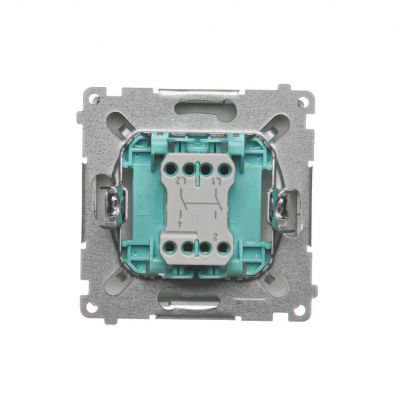 Simon Basic Łącznik dwubiegunowy 10A 250V szybkozłączka satynowy BMW2.01/29 KONTAKT (BMW2.01/29)