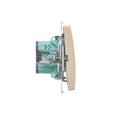 Simon Basic Łącznik dwubiegunowy 16A 250V zaciski śrubowe beż BMW2A.01/12 KONTAKT (BMW2A.01/12)