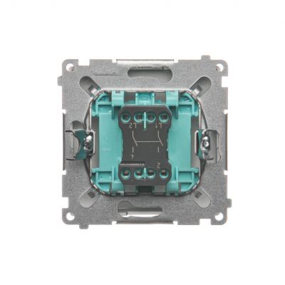 Simon Basic Łącznik dwubiegunowy 16A 250V zaciski śrubowe stal inox BMW2A.01/21 KONTAKT (BMW2A.01/21)