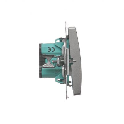 Simon Basic Łącznik dwubiegunowy 16A 250V zaciski śrubowe satynowy BMW2A.01/29 KONTAKT (BMW2A.01/29)