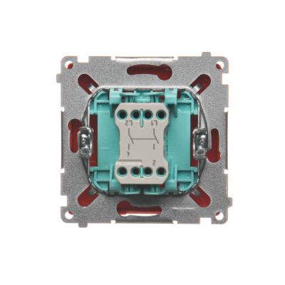 Simon Basic Łącznik dwubiegunowy 10A 250V szybkozłączka czerwony BMW2.01/22 KONTAKT (BMW2.01/22)